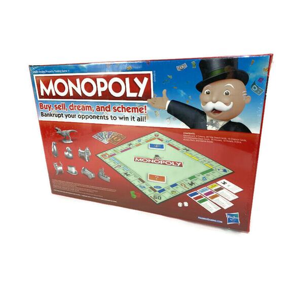 Monopoly Classic Family Board Game With New Custom Tokens by Hasbro NEW - Picture 7 of 9